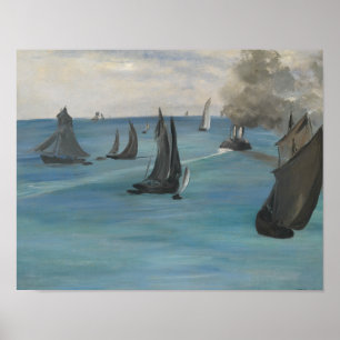 Poster Edouard Manet - Vue Mer, Temps Calme