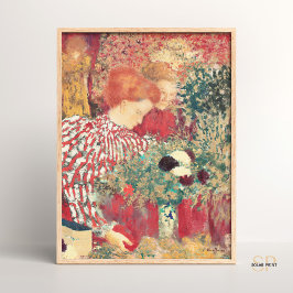 Poster Édouard Vuillard Femme dans une robe rayée