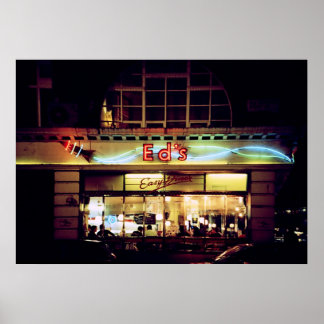 Poster Ed's Diner à Soho Londres Royaume-Uni