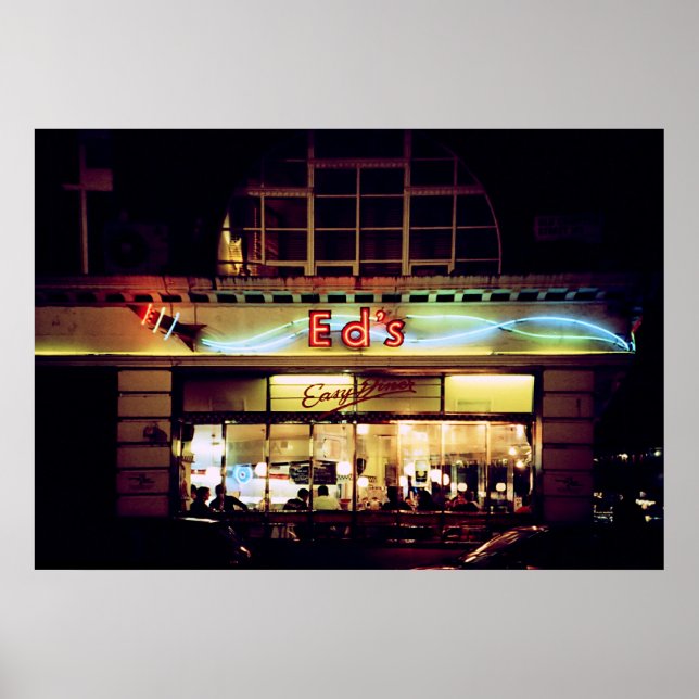 Poster Ed's Diner à Soho Londres Royaume-Uni (Devant)