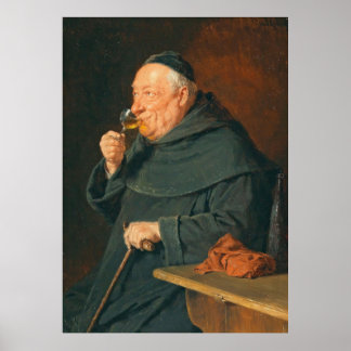 Poster Eduard von Grützner - Le connaisseur