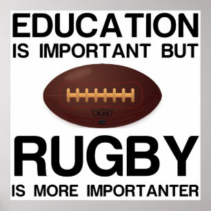 POSTER EDUCATION IMPORTANT RUGBY IMPORTANTER