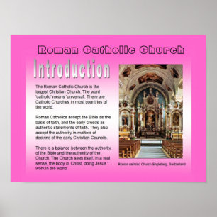 Poster Éducation, religion, catholique romaine Introducti