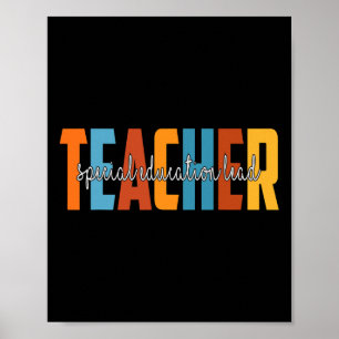 Poster Éducation Spéciale Enseignant Principal Automne Am
