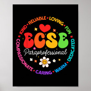 Poster Éducation spécialisée de la petite enfance Sped Ec