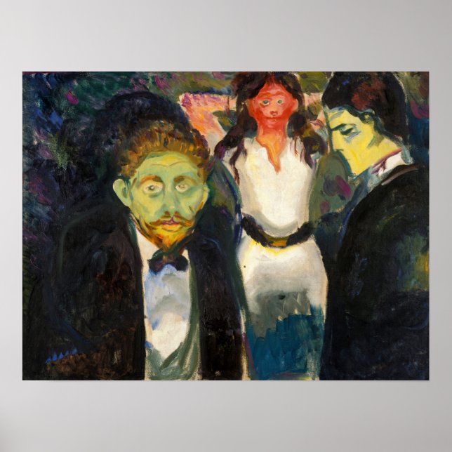 Poster Edvard Munch - Jealousy (Devant)