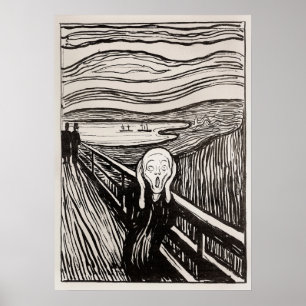 Poster Edvard Munch La Lithographie De Cri Imprimer Célèb
