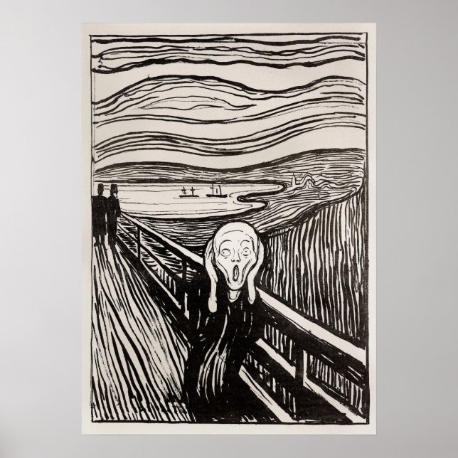 Poster Edvard Munch La Lithographie De Cri Imprimer Célèb (Devant)