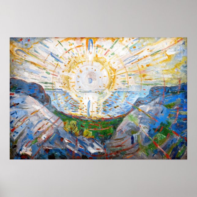 Poster Edvard Munch - Le Soleil 1912 (Devant)