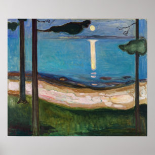 Poster Edvard Munch - Lune