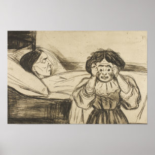 Poster Edvard Munch - The Dead Mother and Her Child