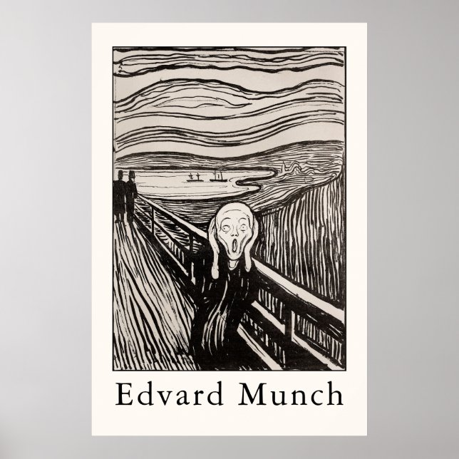 Poster Edvard Munch – The Scream (1895) (Devant)