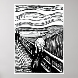 Poster Edvard Munch - The Scream Lithography