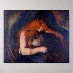 Poster Edvard Munch - Vampire / Amour et Douleur