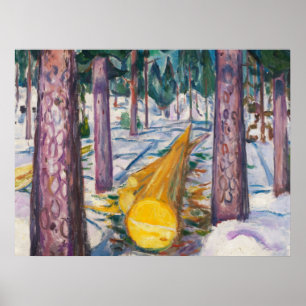 Poster Edvard Munch's The Yellow Log