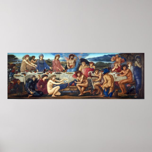 Poster Edward Burne-Jones La fête de Peleus (Devant)