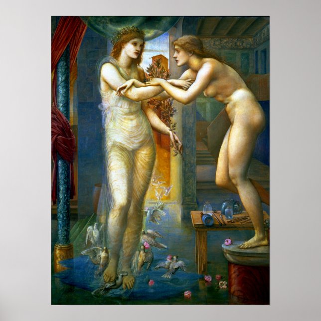 Poster Edward Burne-Jones Pygmalion (Devant)