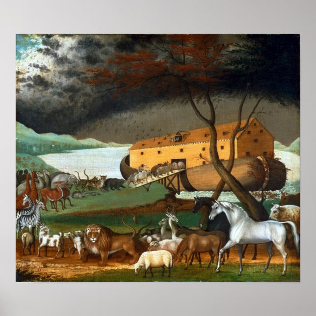 Poster Edward Hicks Noah's Ark (Devant)