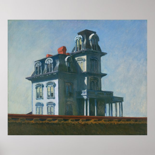 Poster Edward Hopper House par le chemin de fer (Devant)