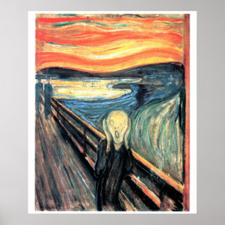 Poster Edward Munch L'affiche d'art hurlante