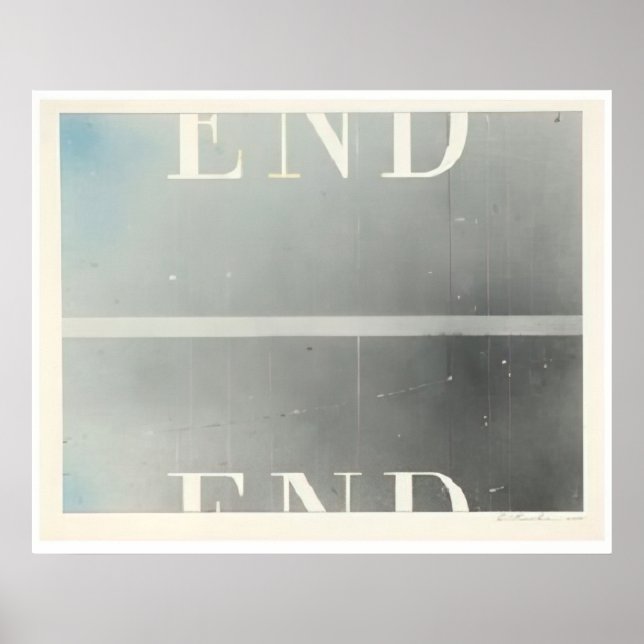 Poster Edward Ruscha - La Fin #53 - Art Pop (Devant)