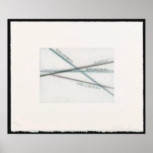 Poster Edward Ruscha - Sunset (de Los Francisco San Ang