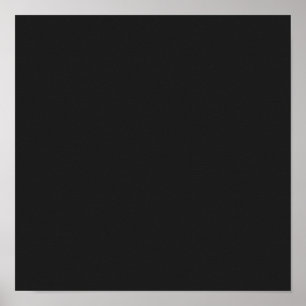 Poster Eerie Black Solid Color