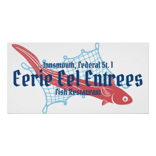 Poster Eerie Eel Entres Restaurants de poissons Innsmouth