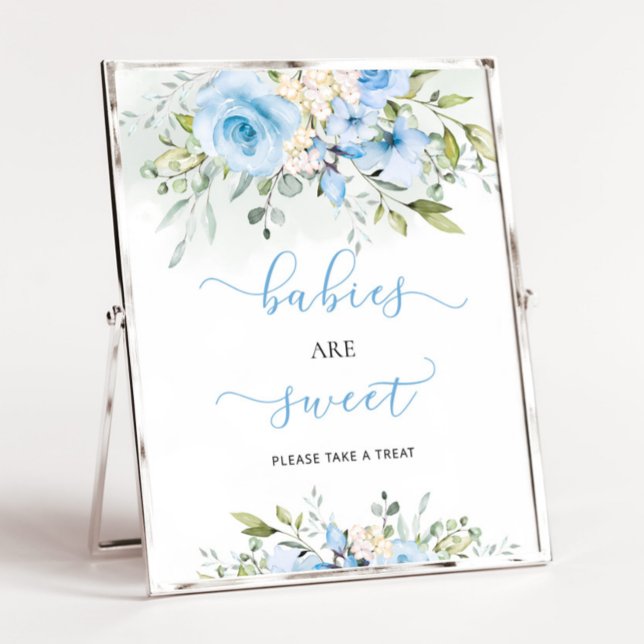 Poster Eeucalyptus floral clair Les bébés sont doux (Créateur téléchargé)