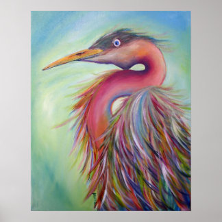Poster Eeva Egret Free Wings Original