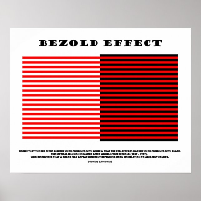 Poster Effet Bézold (Illusion optique) (Devant)