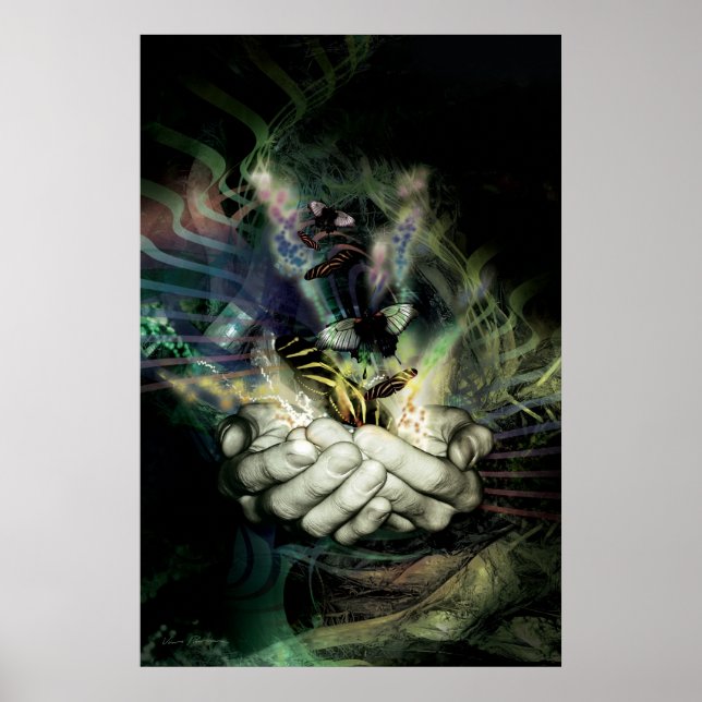 Poster effet papillon 1 (Devant)