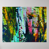 Effet verre tendu peinture d'art abstrait moderne