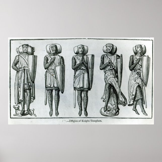 Poster Effigies des Templiers de Chevalier (Devant)