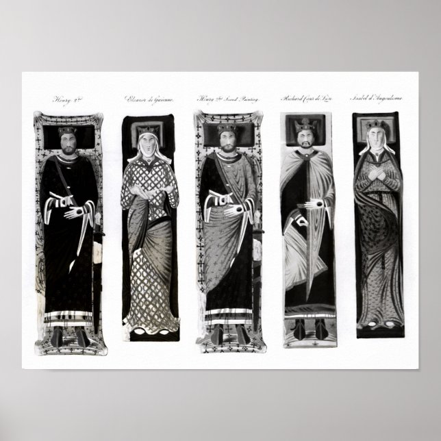 Poster Effigies d'Henri II Eleanor d'Aquitaine (Devant)