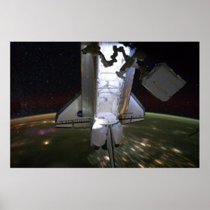 Poster Effort de navette spatiale accouplé à ISS (2011)