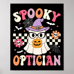 Poster Éffrayant Opticien Halloween Oeil Docteur Hallowee
