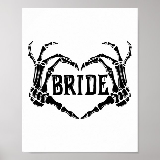 Poster Éffrayante mariée Skeleton mains Fiançailles Maria (Devant)
