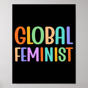 Poster Égalité Féministe Mondiale Empowerment Dans Le Mon