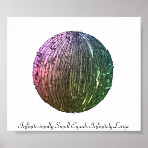 Poster Égaux infinitésimal petits infiniment grands