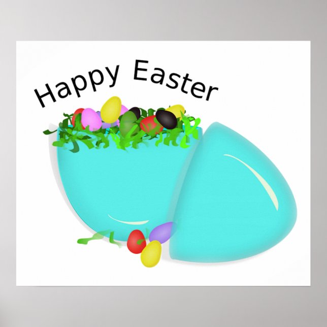 POSTER EGG "HAPPY EASTER" (Devant)