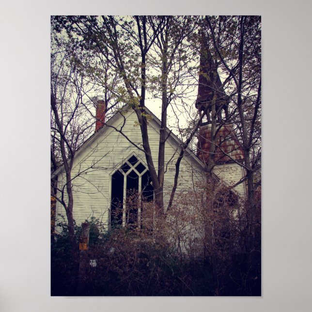 Poster Église ancienne abandonnée (Devant)