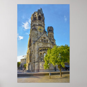 Poster Église commémorative de l'empereur Guillaume ruine