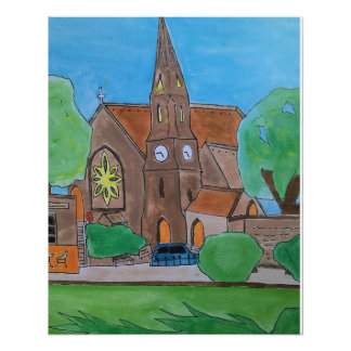 Poster Église dans l'Essex /Southend