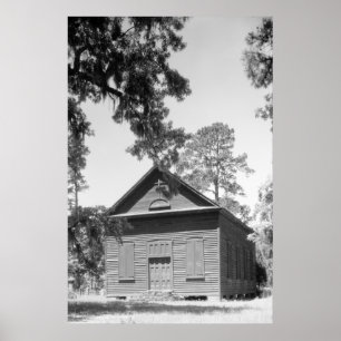 Poster Église de chêne noir