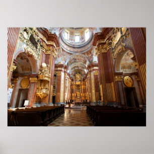 Poster Église de l'abbaye de Melk, basse Autriche