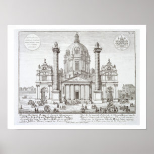 Poster Église de St Charles Borromeo (1538-84), Vienne,