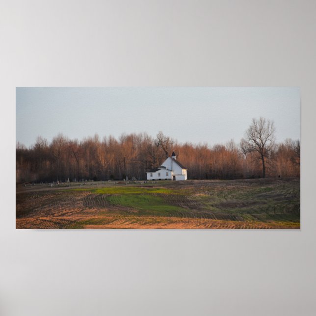 Poster Église du Kentucky au début de la matinée (Devant)