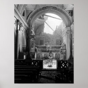 Poster Église du Soldat dans l'oubli - Italie - 1944