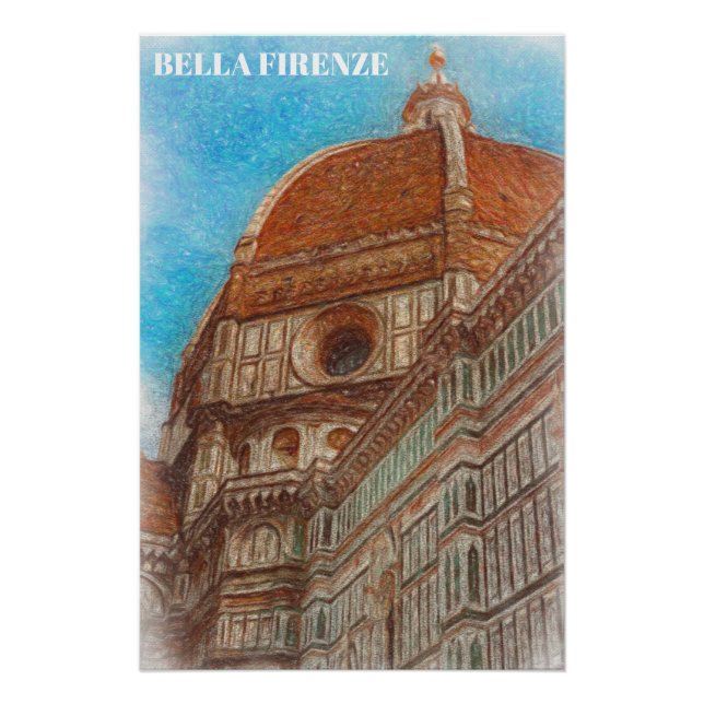 Poster ** Église DUOMO AP12 Florence Florence Italie Post (Devant)